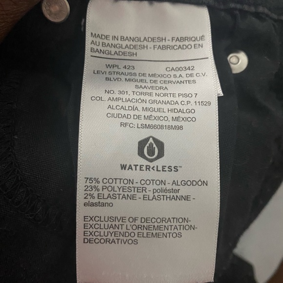 DENIZEN° from Levi's° Girls' Super Skinny Mid-Rise Jeans - Black 7 - Picture 9 of 12